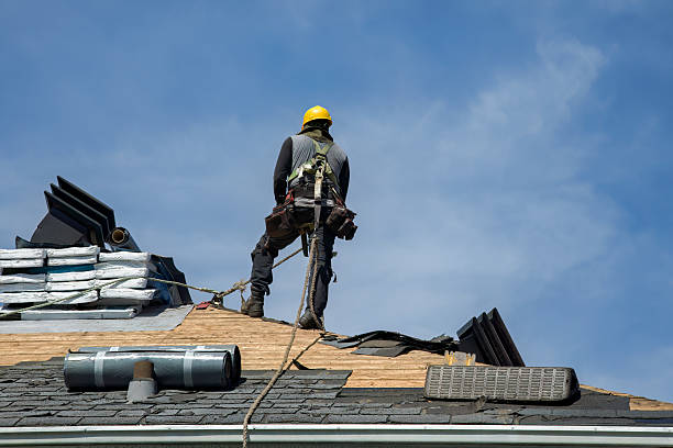 Professional Roof Replacement technician working in Lucile, ID